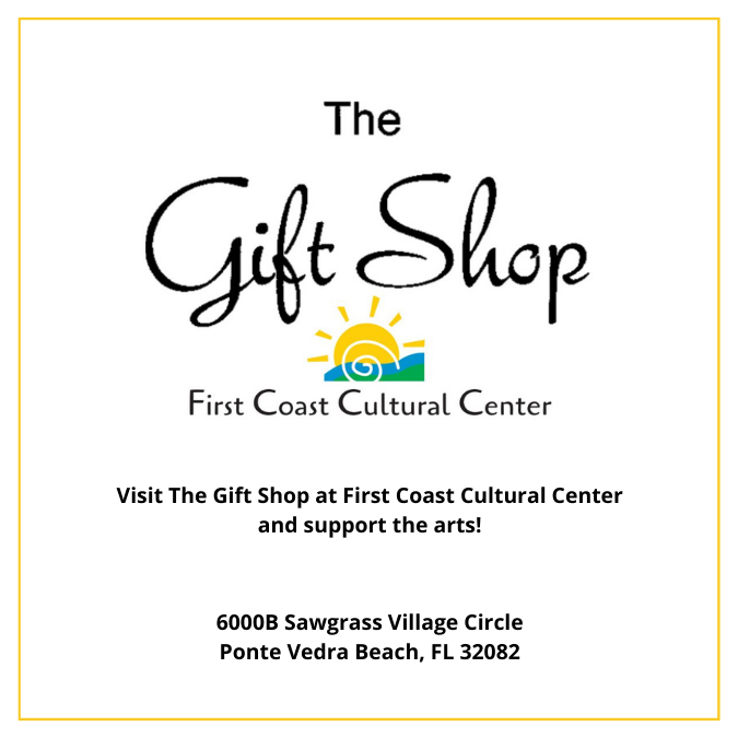 Visit The Gift Shop at First Coast Cultural Center and support the arts
