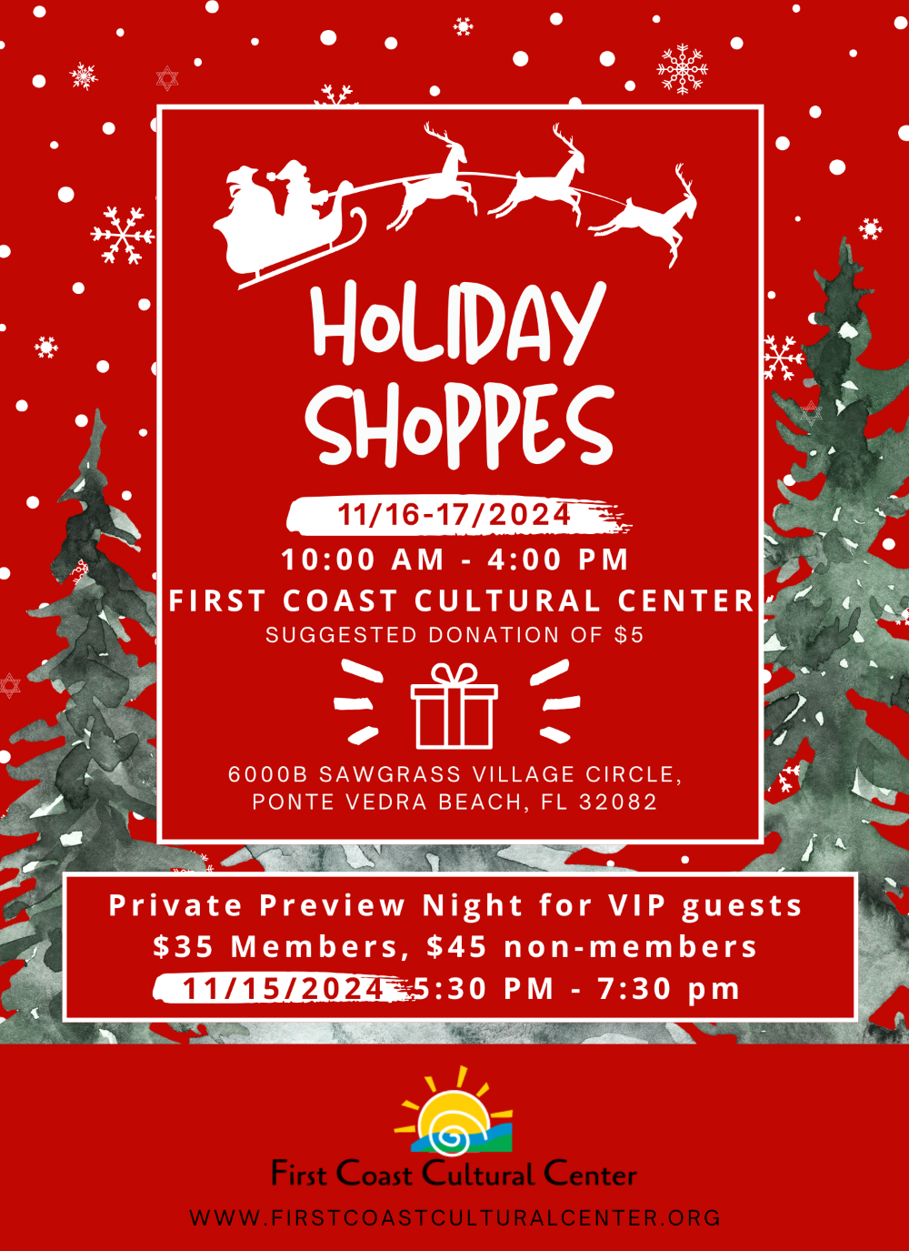 Holiday Shoppes square graphic