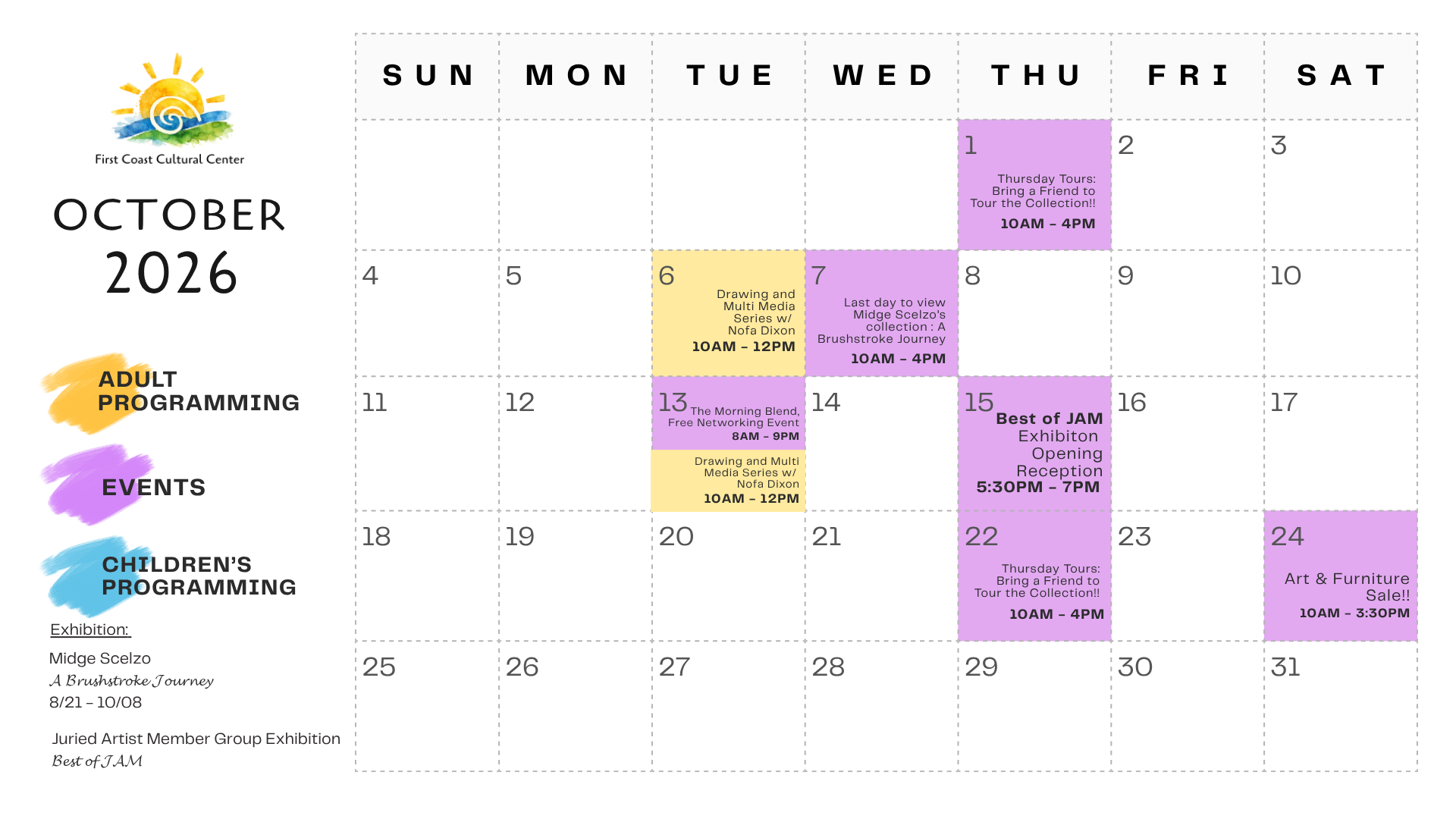 Website Calendar 2026