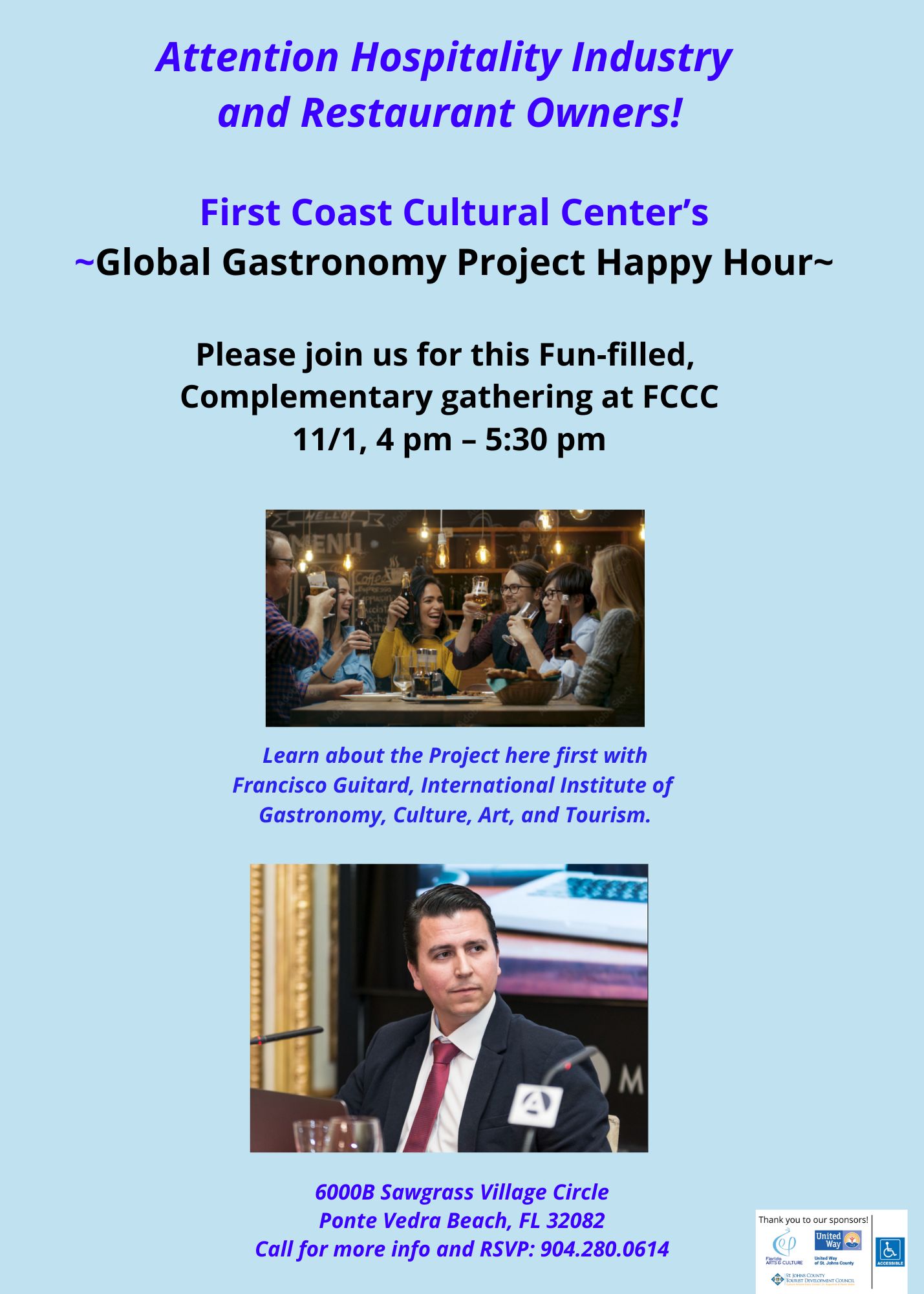 You are invited to First Coast Cultural Center 111